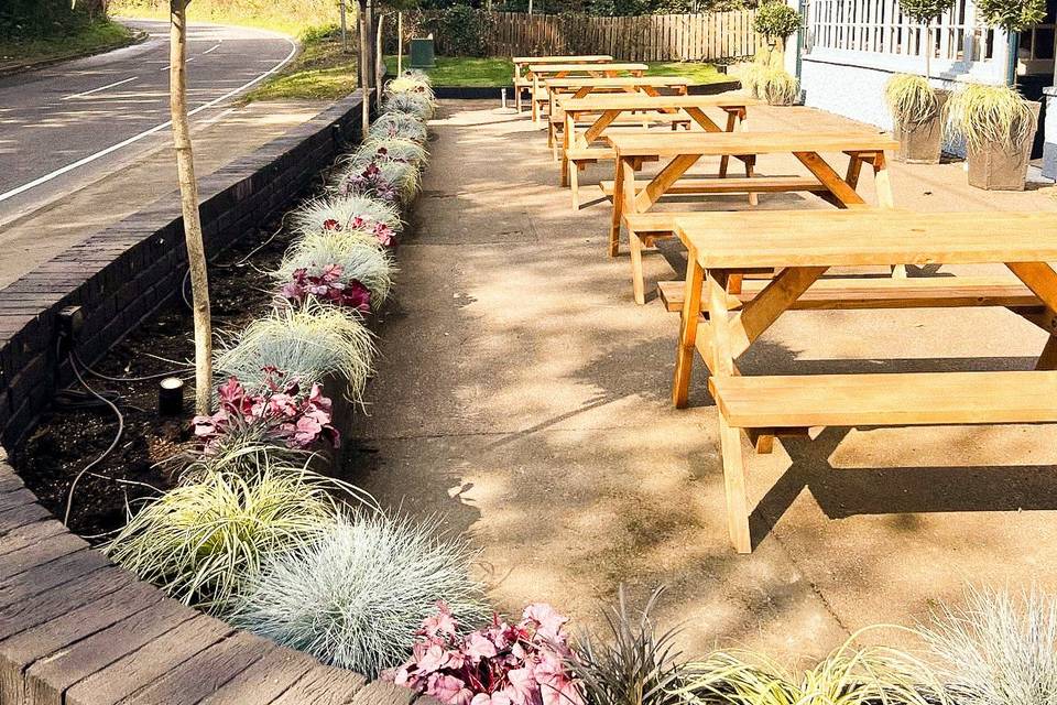 Outdoor seating