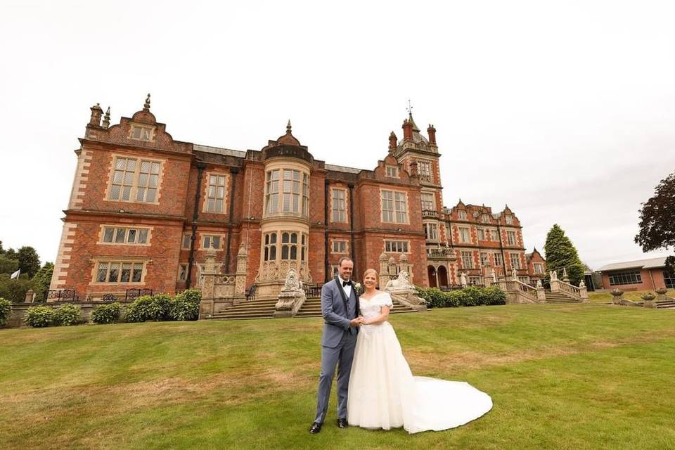 Outside Crewe Hall