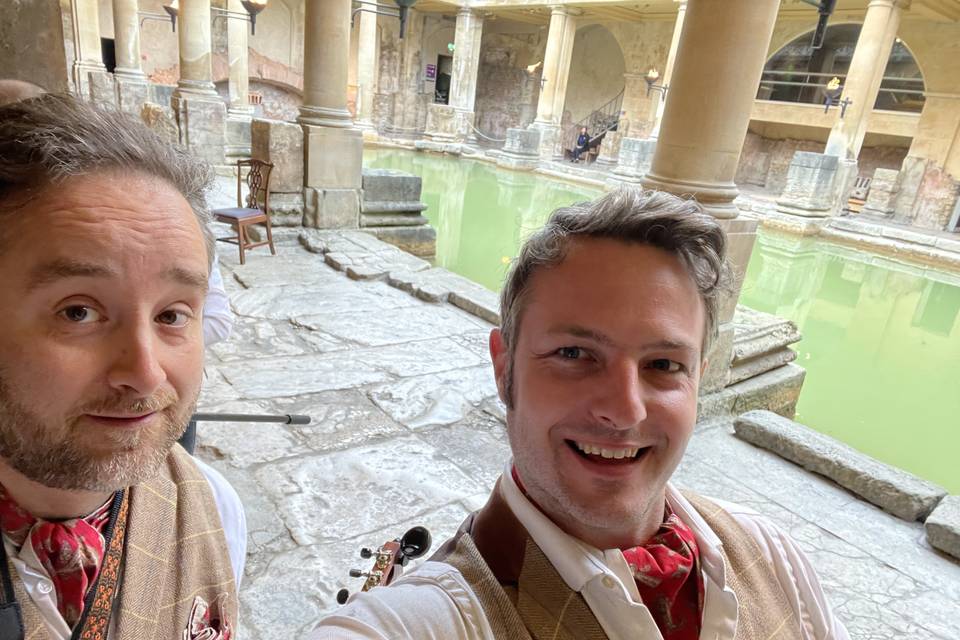 A wedding at the Roman Baths