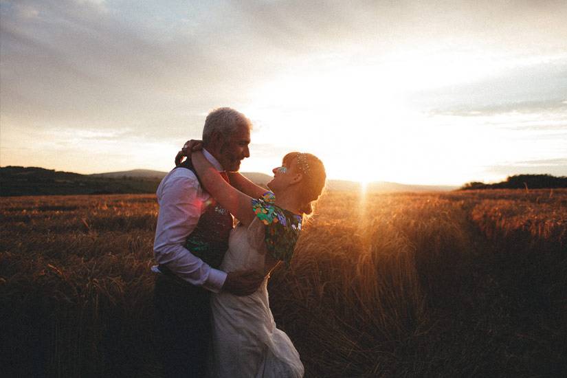 Couple at sunset