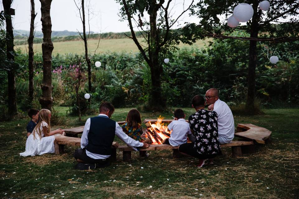 Chatting around the campfire