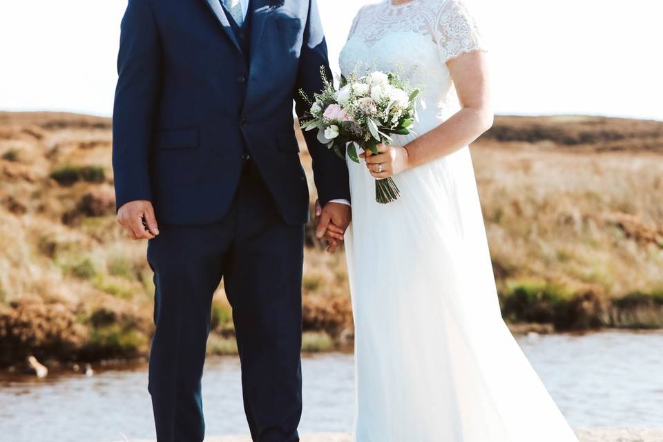 Becky and Mark outside