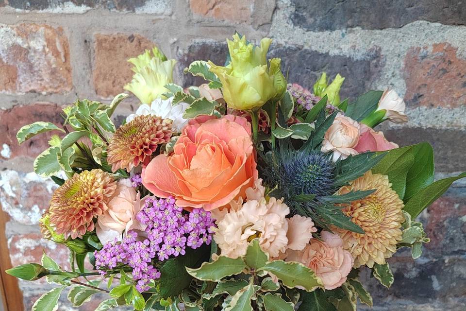 Pastel Autumnal Bridal bouquet