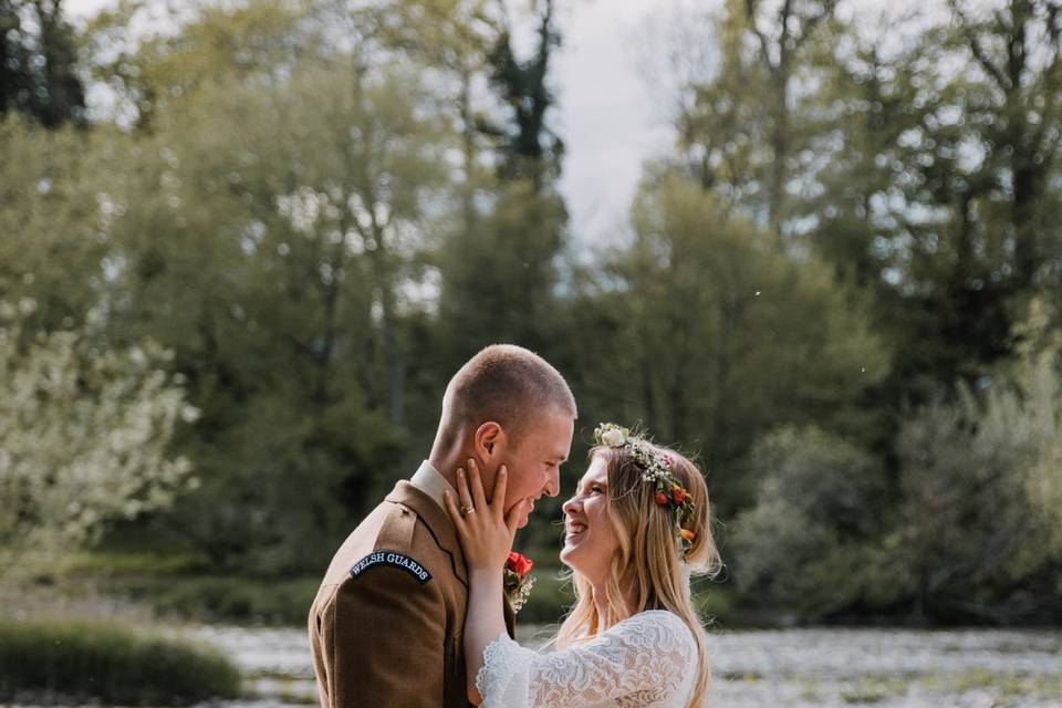 Eva and Felix on the docks