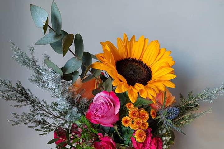 Fresh pumpkin florals - Centre