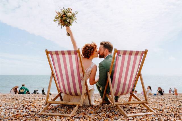 A beach wedding like no other