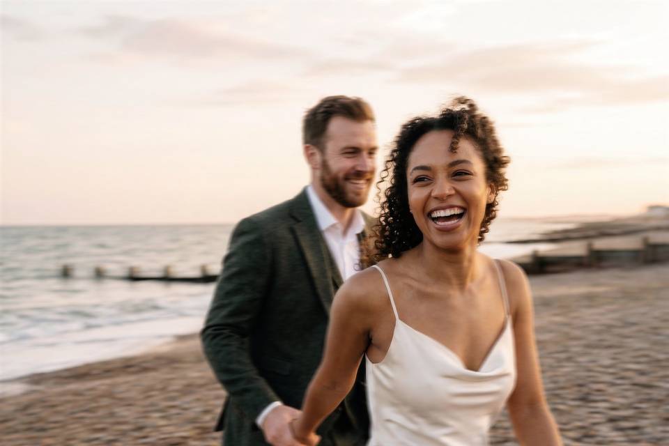 A beach wedding like no other