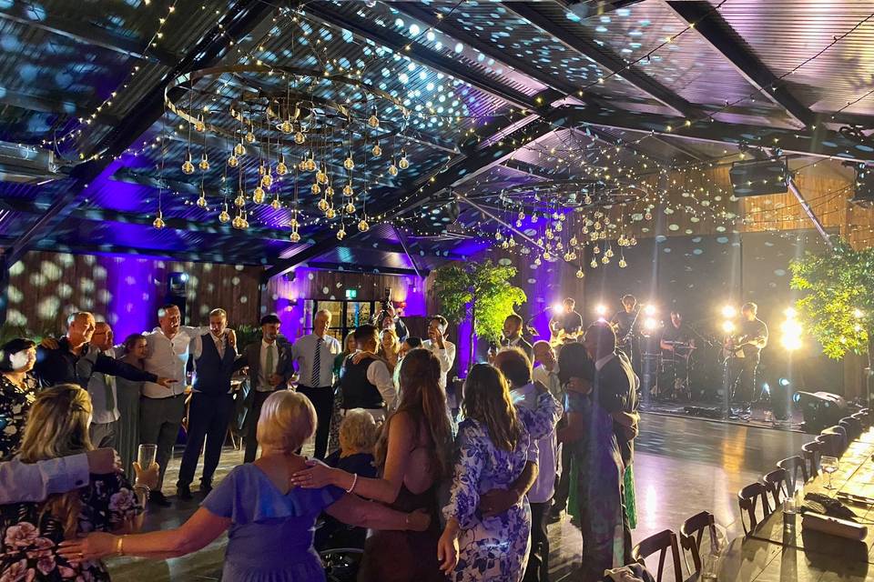 Wedding Band Setup & Lighting